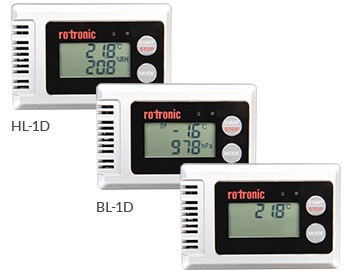 Compact humidity and temperature data logger